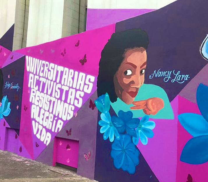 Mural en UACM Centro Histórico recuerda víctimas de feminicidio 