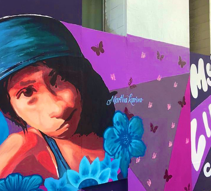 Mural en UACM Centro Histórico recuerda víctimas de feminicidio