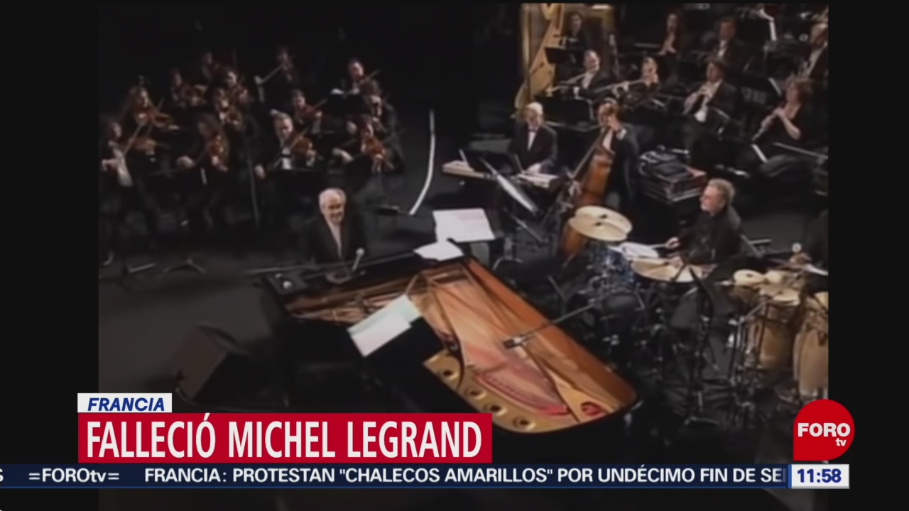 Foto, 26 enero 2019, Murió el compositor francés Michel Legrand