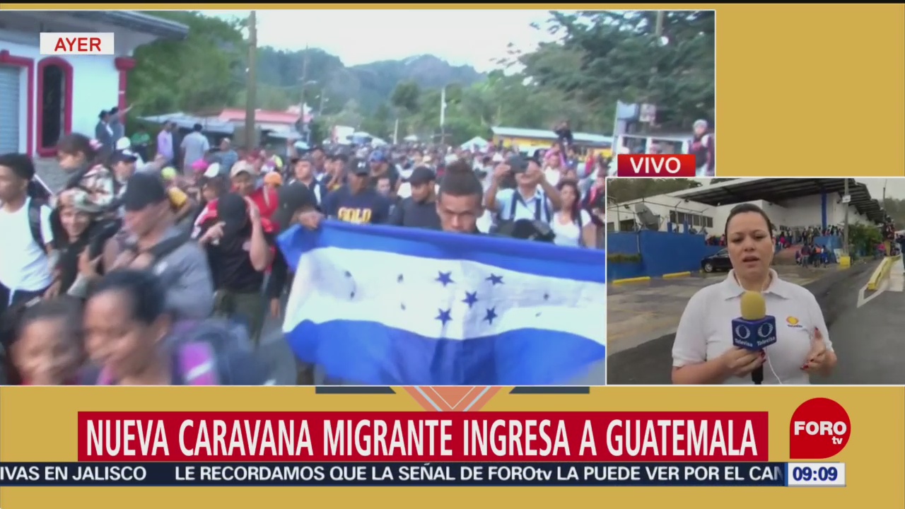 Nueva caravana migrante ingresa a Guatemala