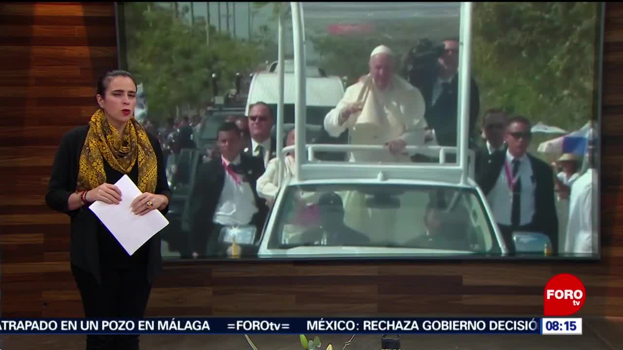 Foto, 26 enero 2019, Papa Francisco participa en encuentro con jóvenes en Panamá