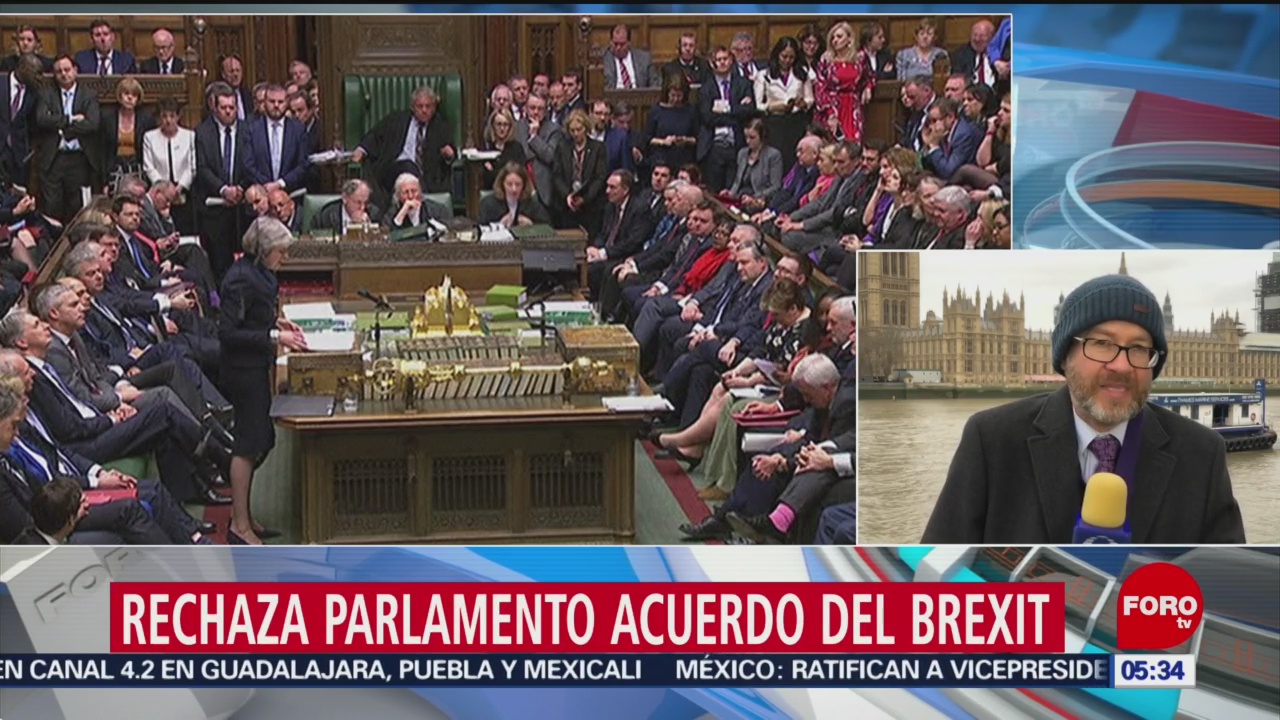 Parlamento rechaza acuerdo del Brexit