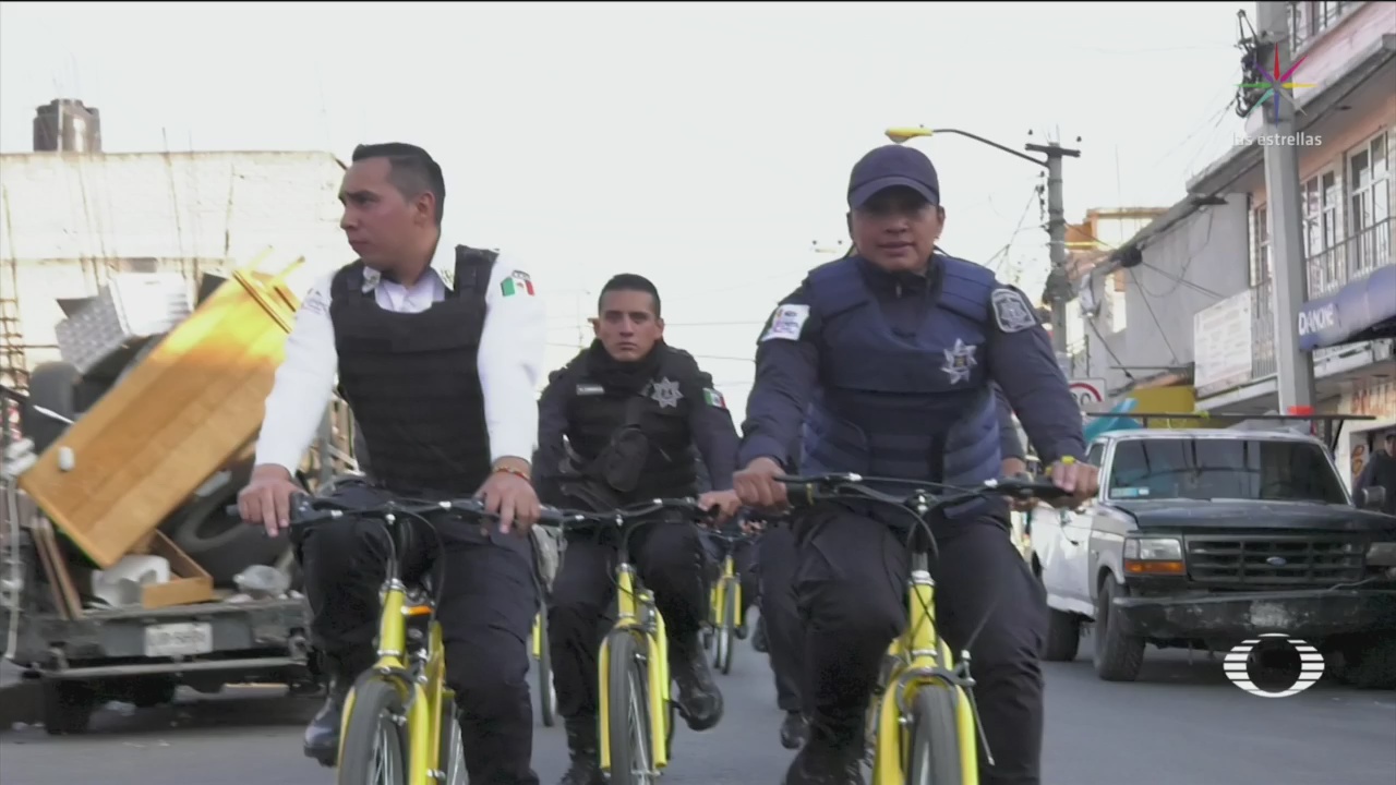 Policías Neza Patrullan Bici Para Ahorrar Gasolina