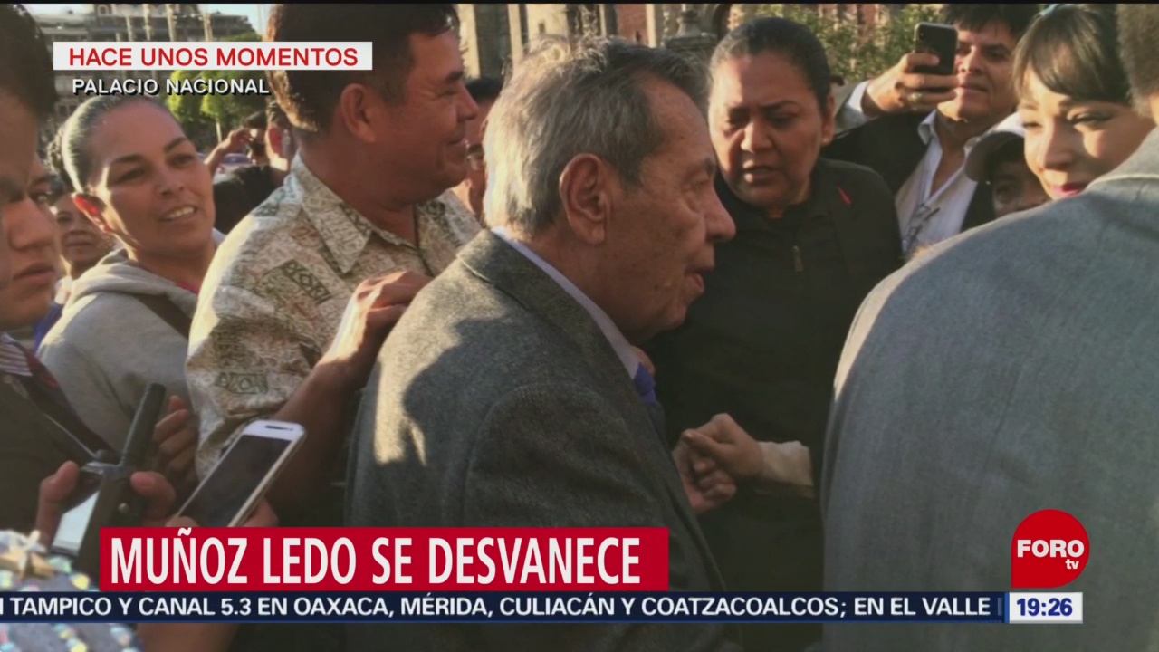 Foto: Porfirio Muñoz Ledo se desmaya 24 de enero 2019