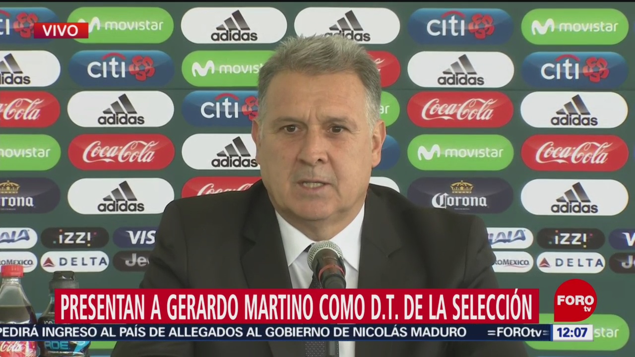 Presentan a Gerardo ‘Tata’ Martino como nuevo DT de la Selección Mexicana