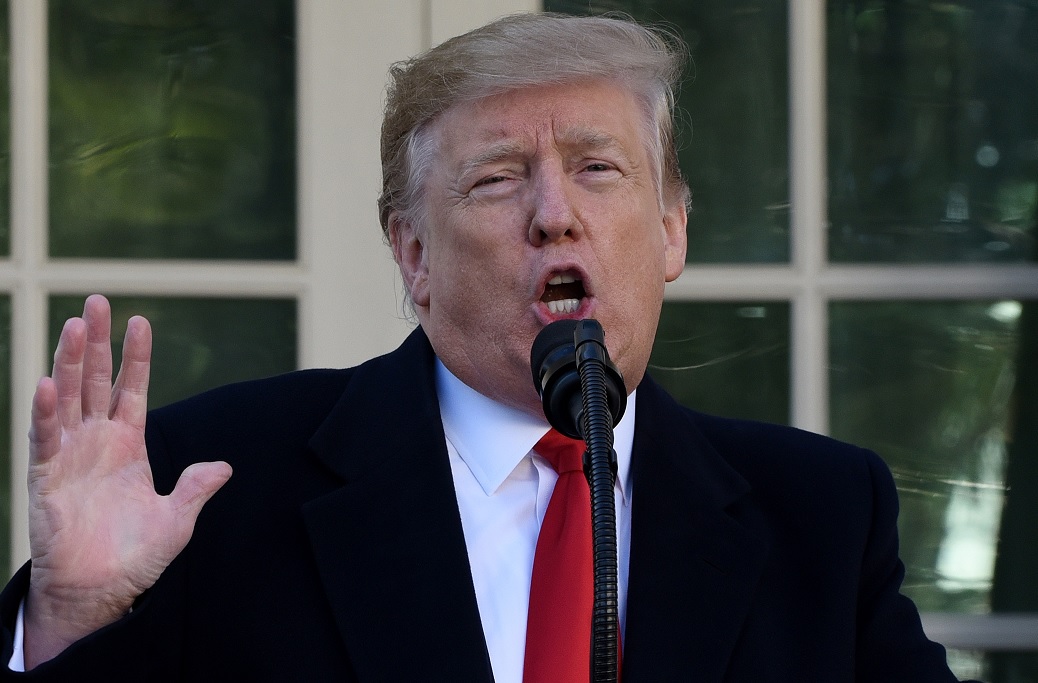 Foto: Donald Trump anuncia reabrir al gobierno hasta el 15 de febrero durante un evento en la Casa Blanca, 25 de enero de 2019 (Getty Images)