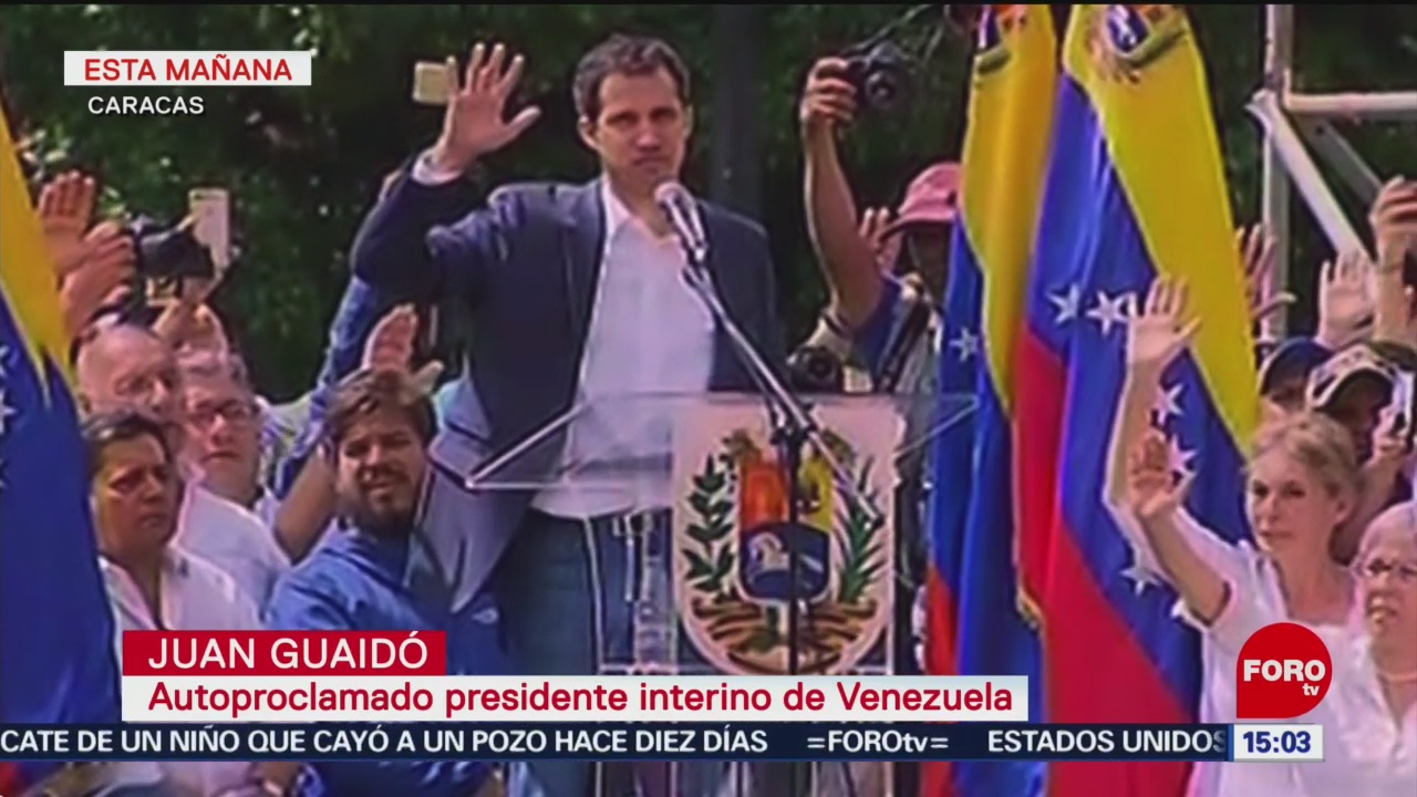 Protestan contra Maduro; Juan Guaidó se declara presidente