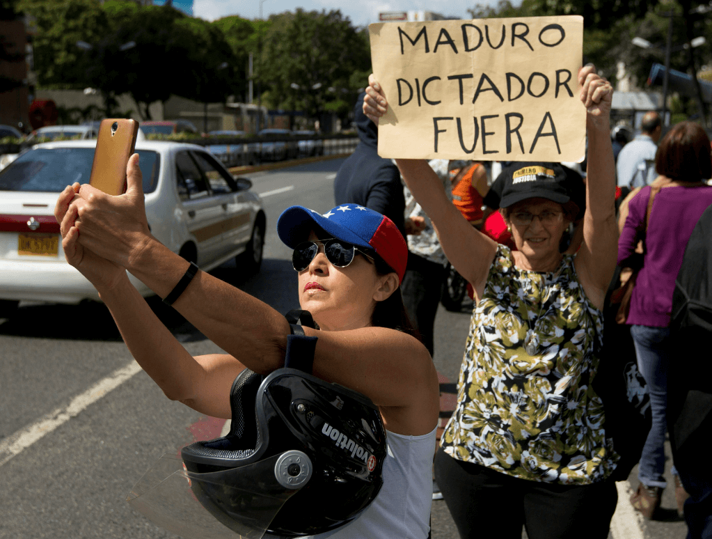 Protestas contra Nicolás Maduro. (AP) 