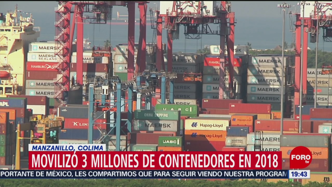 Puerto De Manzanillo Movilizó 3 Millones Contenedores 2018