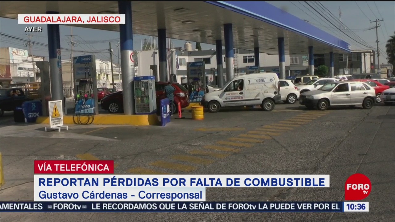 Reportan perdidas por falta de combustible en Jalisco