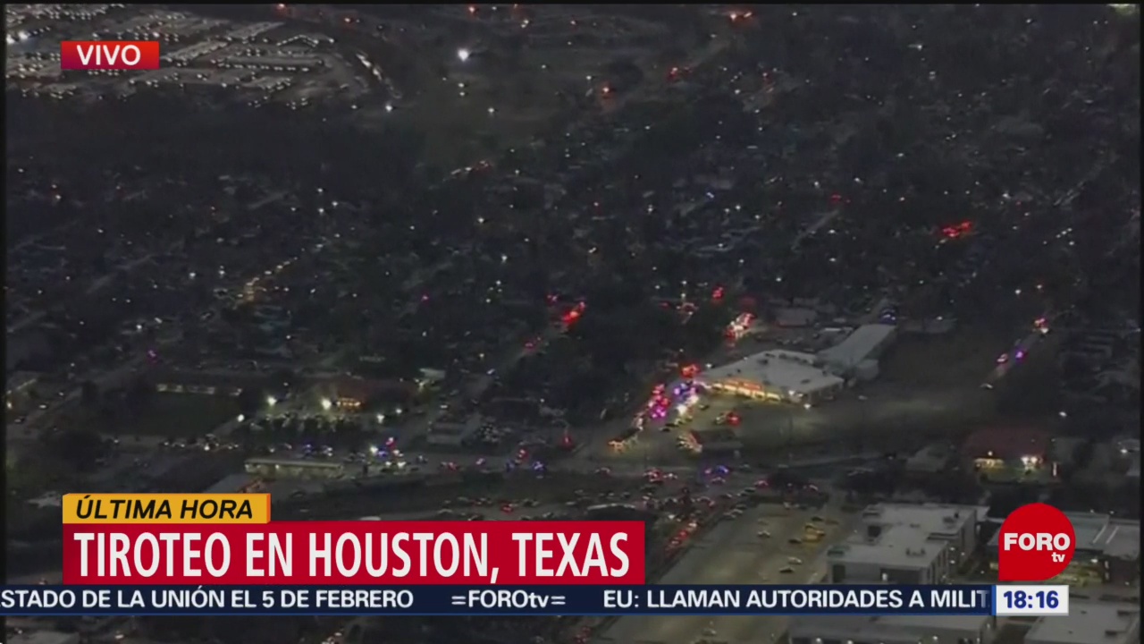 Foto: Reportan tres oficiales heridos por tiroteo en Houston, Texas
