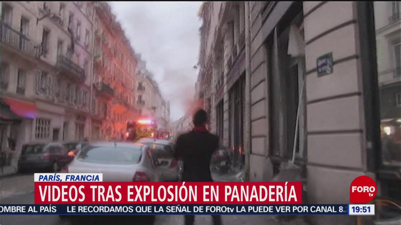 Revelan videos sobre explosión en panadería en Francia