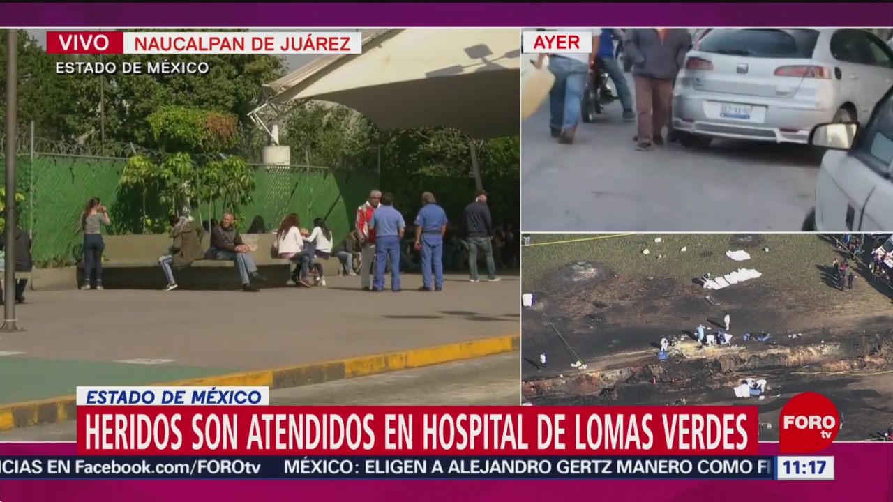 Atienden a heridos por explosión en Hidalgo en hospital de Lomas Verdes