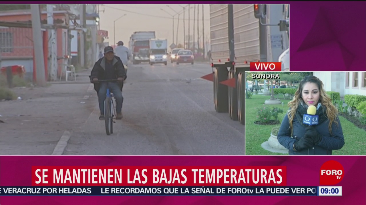 Foto, 26 enero 2019, Se mantienen las bajas temperaturas en Sonora
