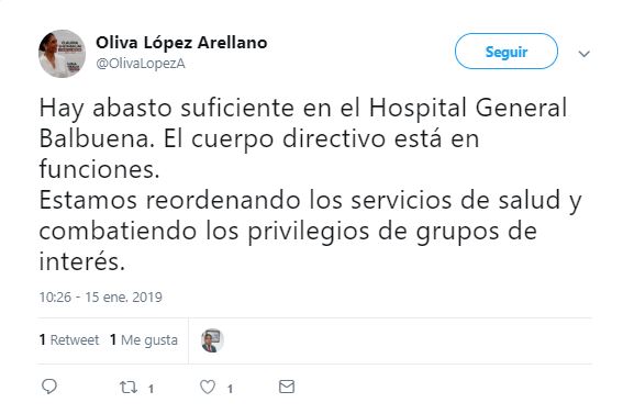 Secretaria de Salud de la CDMX confirma abasto en Hospital Balbuena