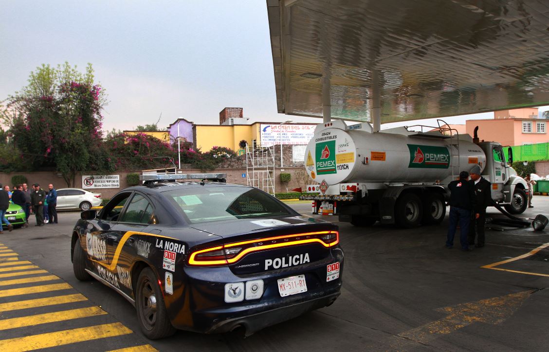 La Secretaría de Seguridad vigila las gasolineras en la Ciudad de México
