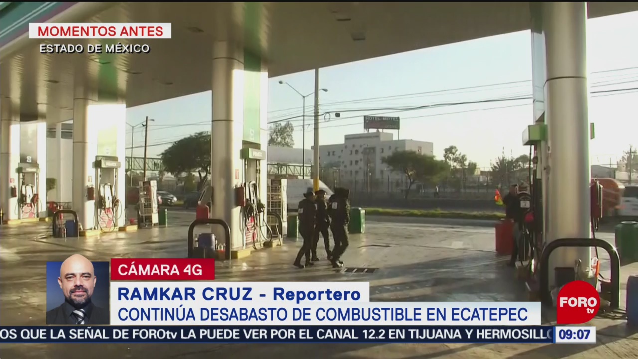 Sigue desabasto de gasolina en Ecatepec, Edomex