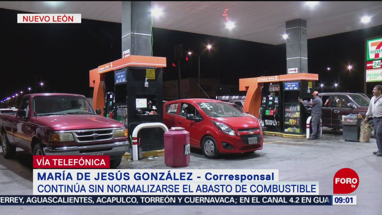 Sigue desabasto de gasolina en Monterrey, Nuevo León