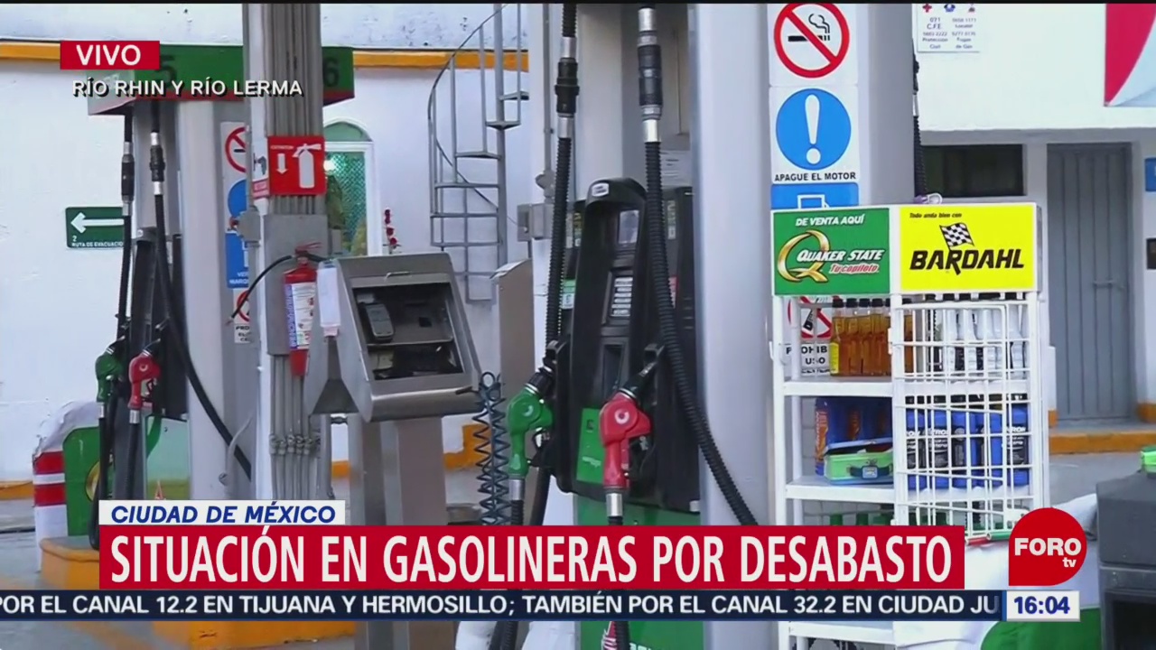 Situación en gasolineras por desabasto en CDMX