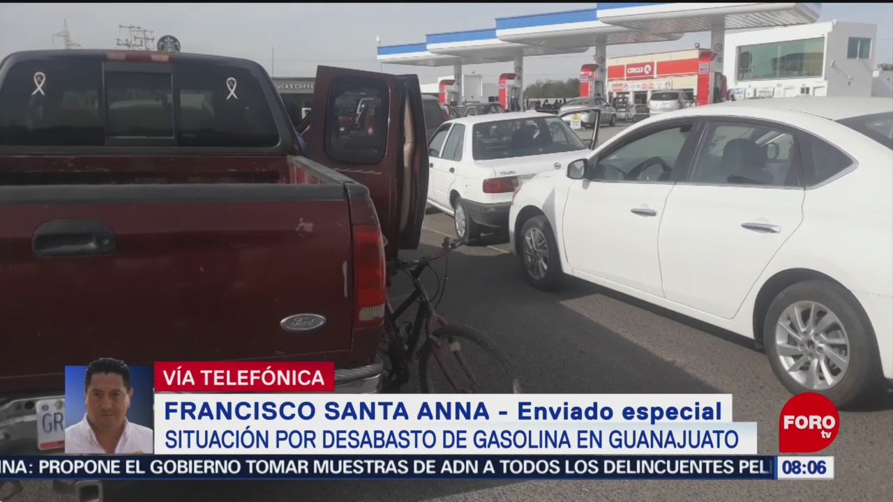 Situación por desabasto de gasolina en Guanajuato