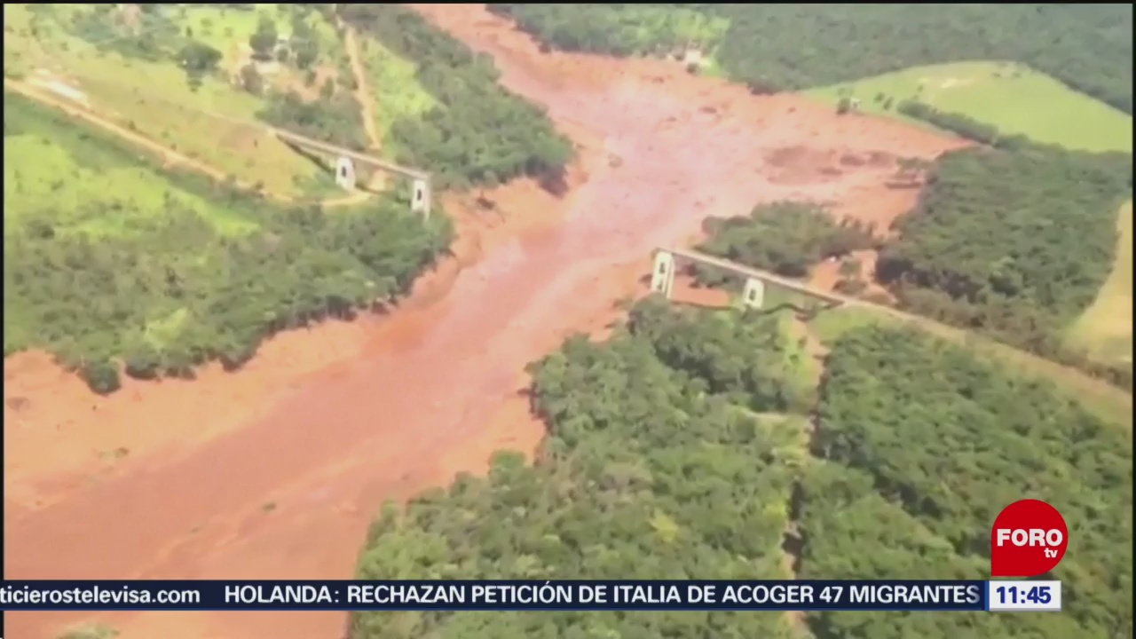 Suman 60 muertos y 202 desaparecidos por colapso de presa en Brasil