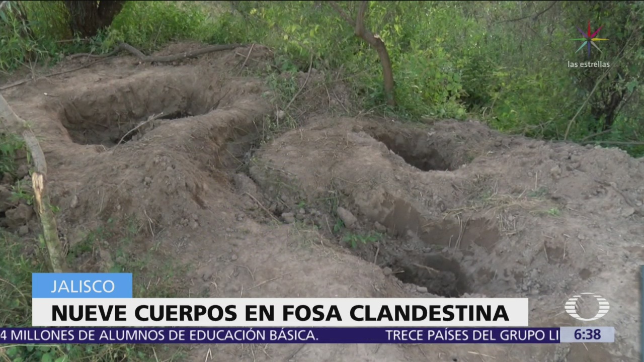 Suman 9 cuerpos encontrados en fosa clandestina de Jalisco
