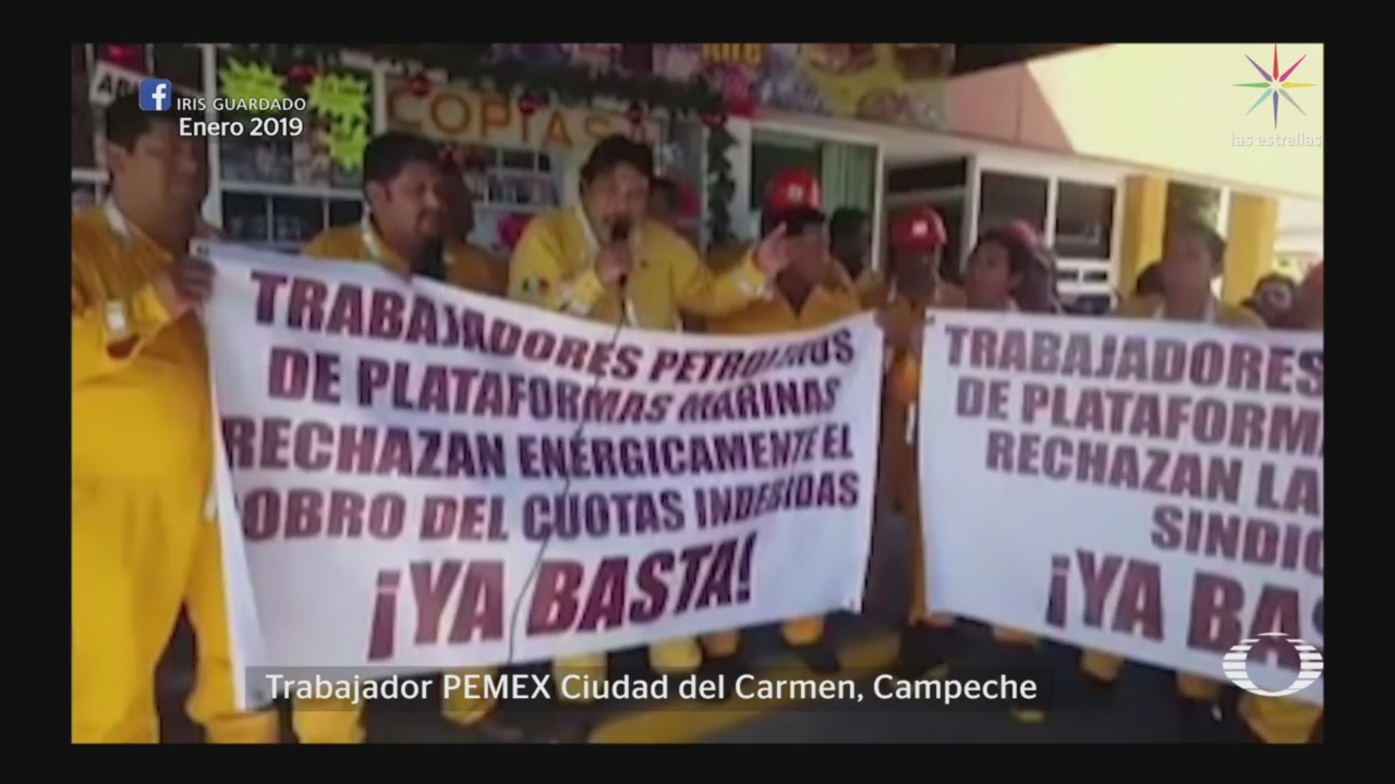 Foto: Trabajadores Pemex Víctimas Corrupción 31 de Enero 2019