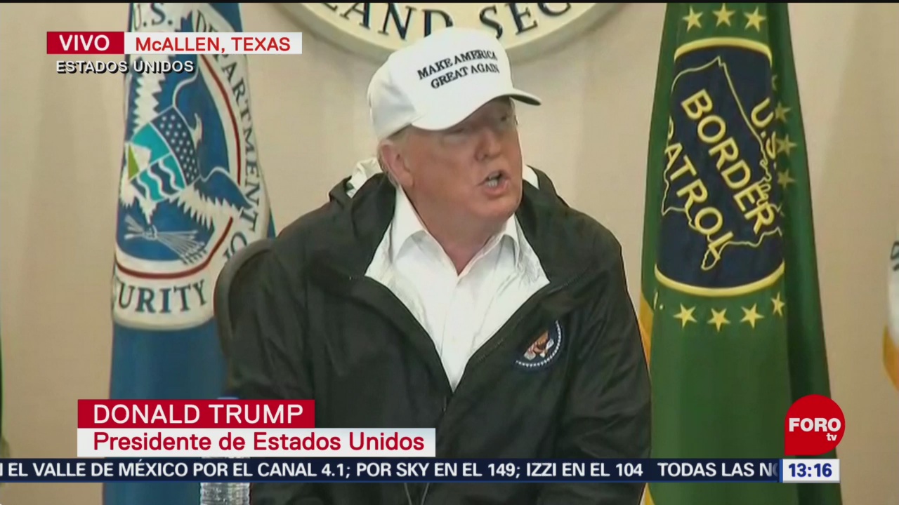 Trump visita frontera de Texas con México