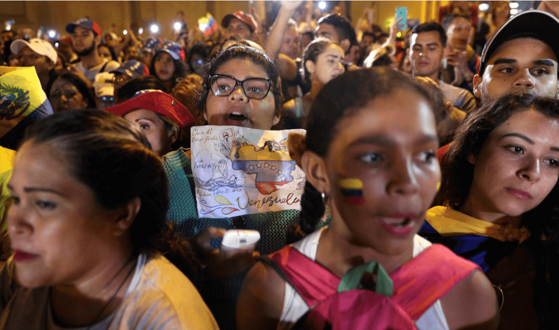 Foto: Venezolanos protestan contra Nicolás Maduro, 23 enero 2019, Caracas, Venezuela