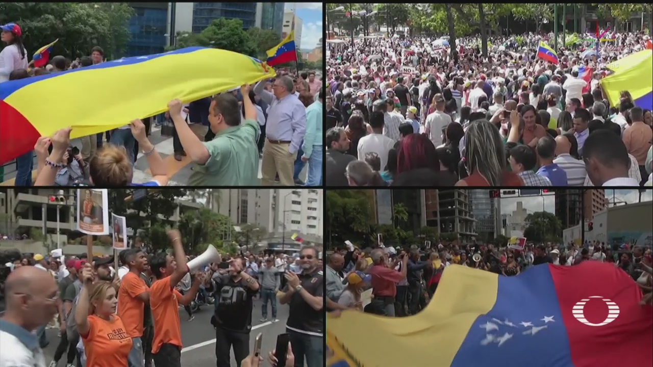 Foto: Venezolanos responden a llamado de Guaidó; se manifiestan contra Maduro