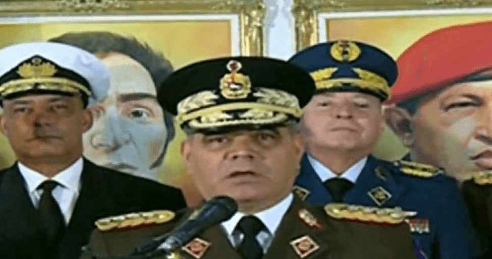 FOTO Nicolás Maduro es el único presidente legítimo de Venezuela: dice líder FANB 24 enero 2019 Telesur Caracas Venezuela