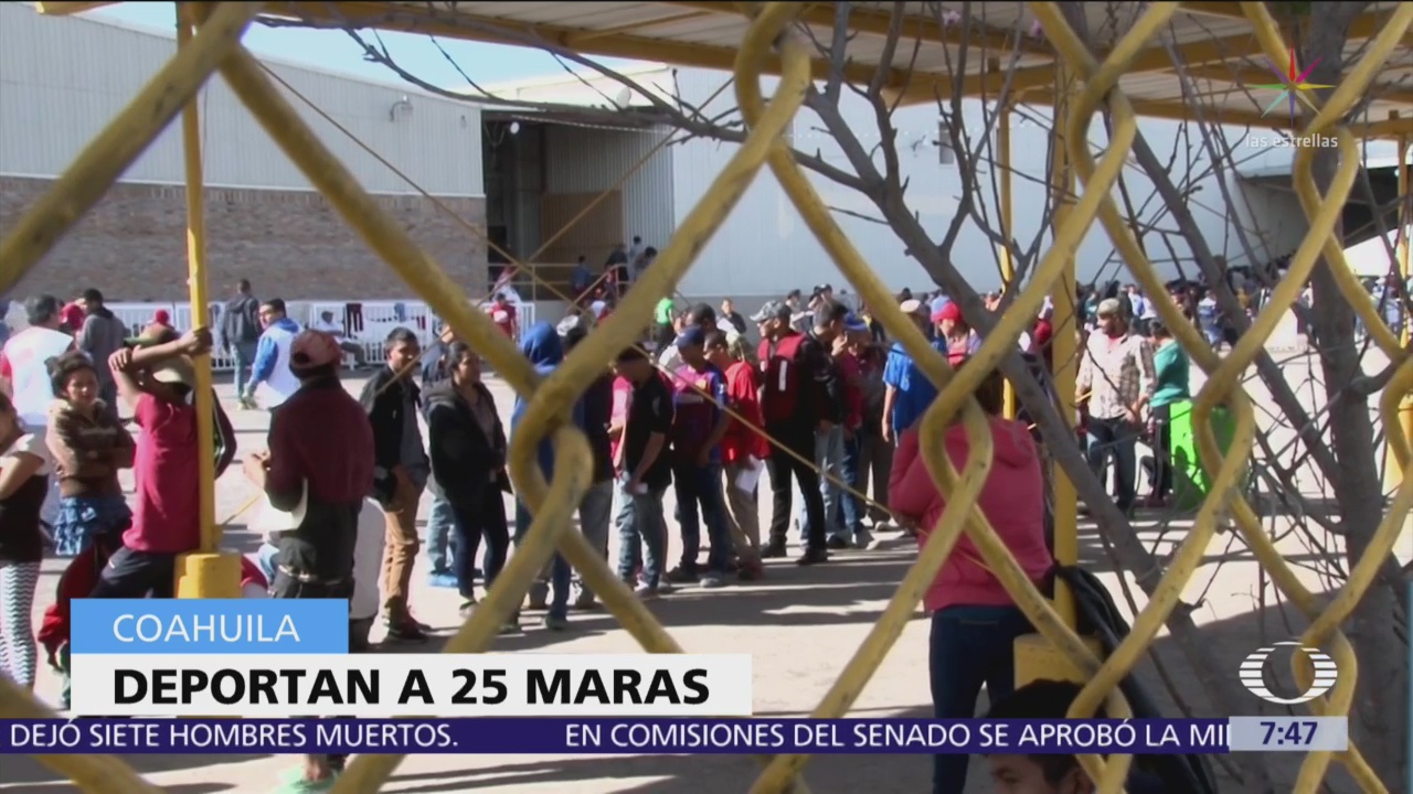 25 maras han sido deportados de Coahuila