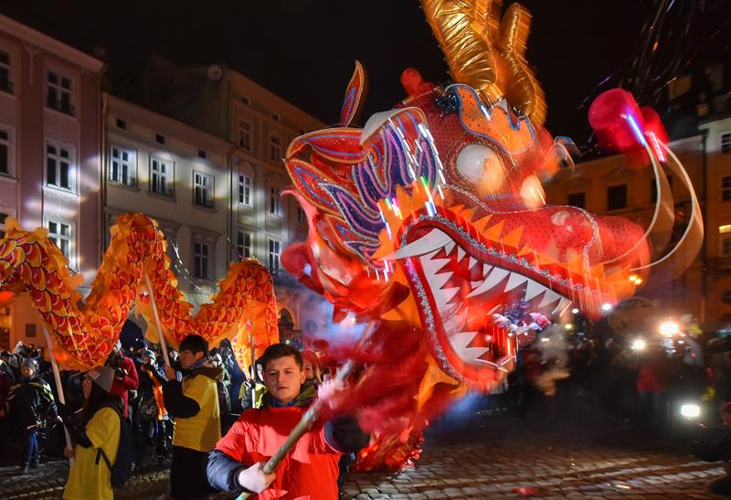 FOTO Danza del dragón AÑO NUEVO CHINO 5 febrero 2019