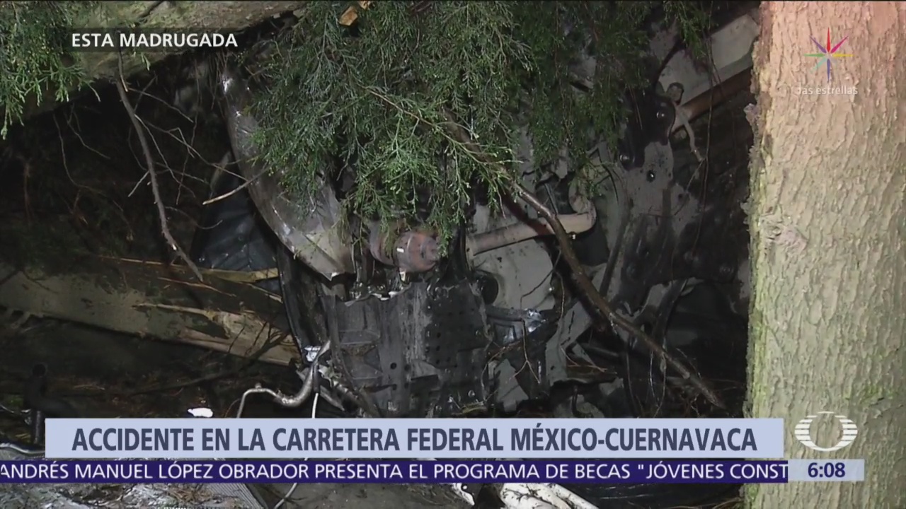 Foto: Accidente en la México-Cuernavaca deja 1 muerto y dos heridos