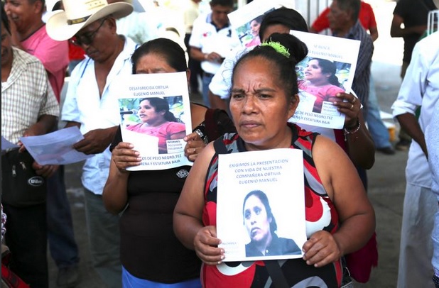 Foto: búsqueda de activistas desaparecidos en Guerrero, 15 de febrero 2019. Twitter @RedDefensorasMx
