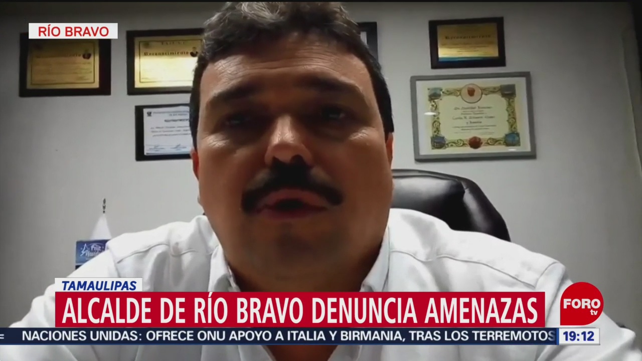 FOTO: Alcalde de Río Bravo denuncia amenazas en Tamaulipas, 3 febrero 2019