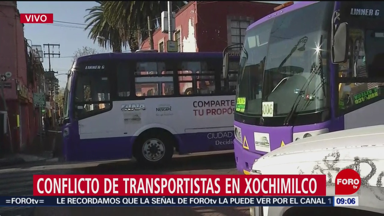 Alcaldía Xochimilco bloquea entrada de camiones de la Ruta 26