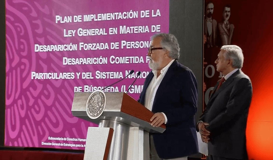 Foto: Alejandro Encinas y Andrés Manuel López Obrador durante conferencia de prensa matutina, 4 febrero 2019, Ciudad de México