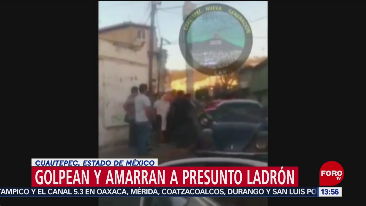 Amarran a ladrón en Cuautepec por robar celular