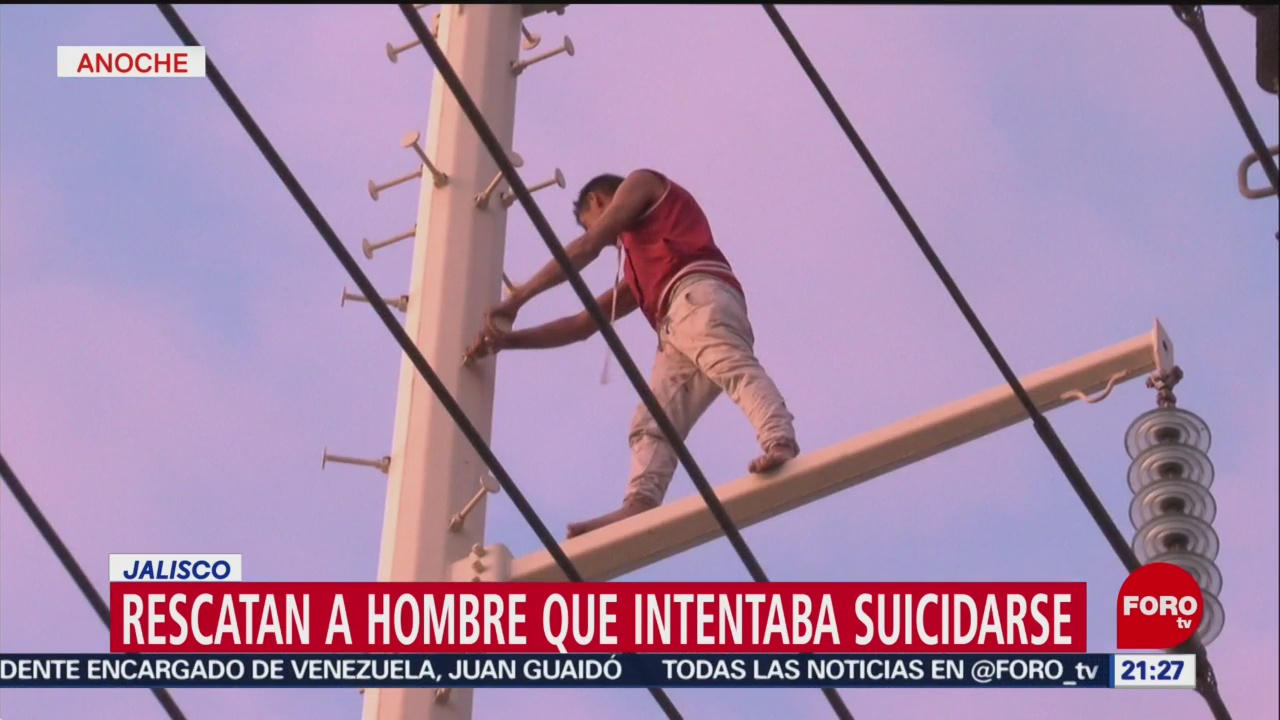 Foto: Amenaza Suicidarse Torre Luz Jalisco 22 de Febrero 2019