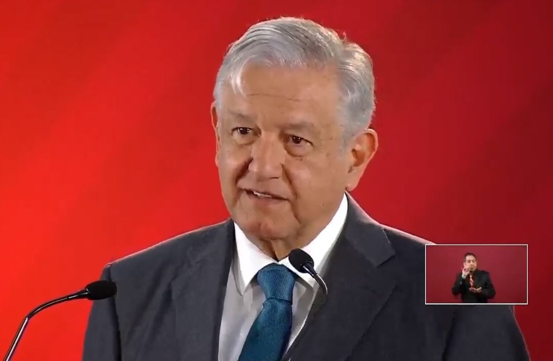 Foto: Andrés Manuel López Obrador, conferencia del 14 de febrero 2019