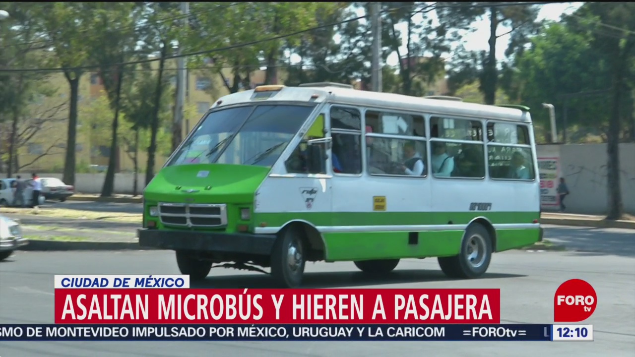 Asaltantes disparan a mujer adentro de microbús en Coyoacán