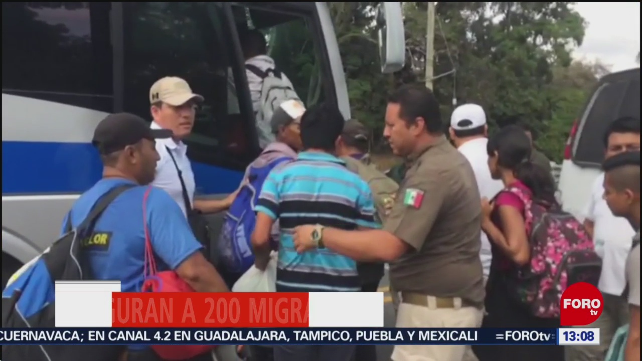 FOTO: Aseguran a 200 migrantes en Chiapas, 17 febrero 2019