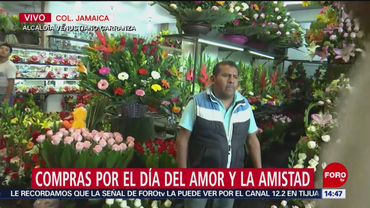 Foto: Aumenta venta de flores por el Día de San Valentín