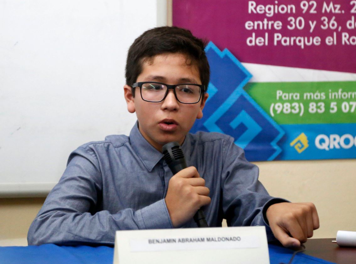 Foto: Benjamín Abraham Maldonado, a los 14 años, concluye la preparatoria, y busca continuar con sus estudios en la UNAM, 23 febrero 2019