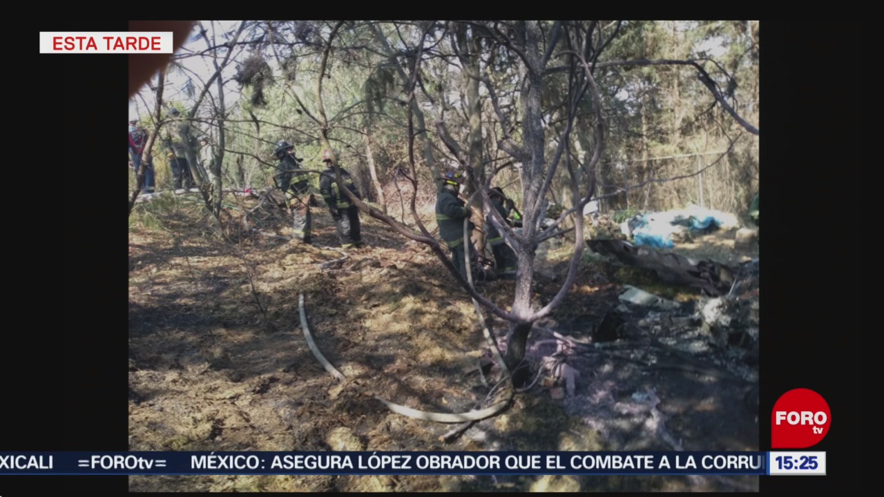 FOTO: Cae avioneta en Atizapán, Edomex; hay al menos dos muertos, 10 febrero 2019