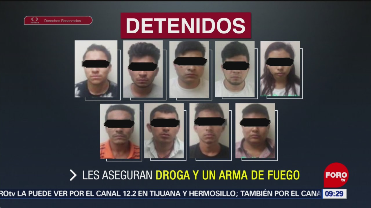 Capturan a nueve delincuentes en Nuevo León