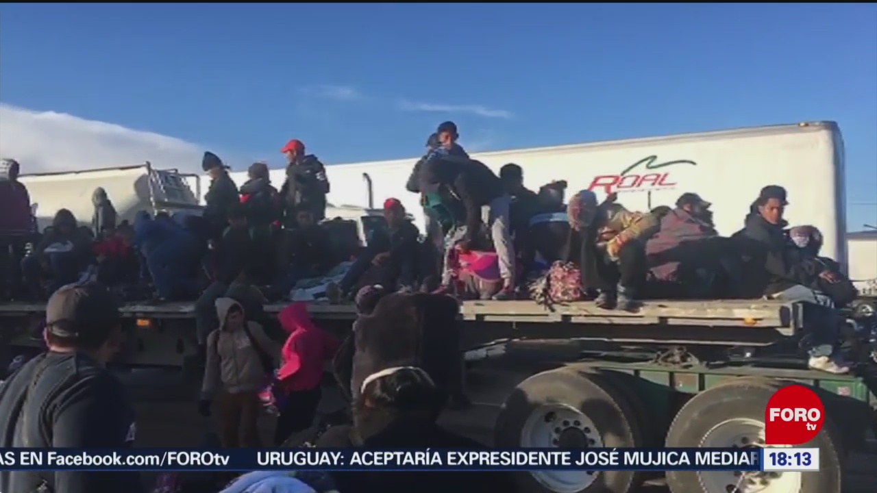 Foto: Caravana migrante cruza por Guanajuato