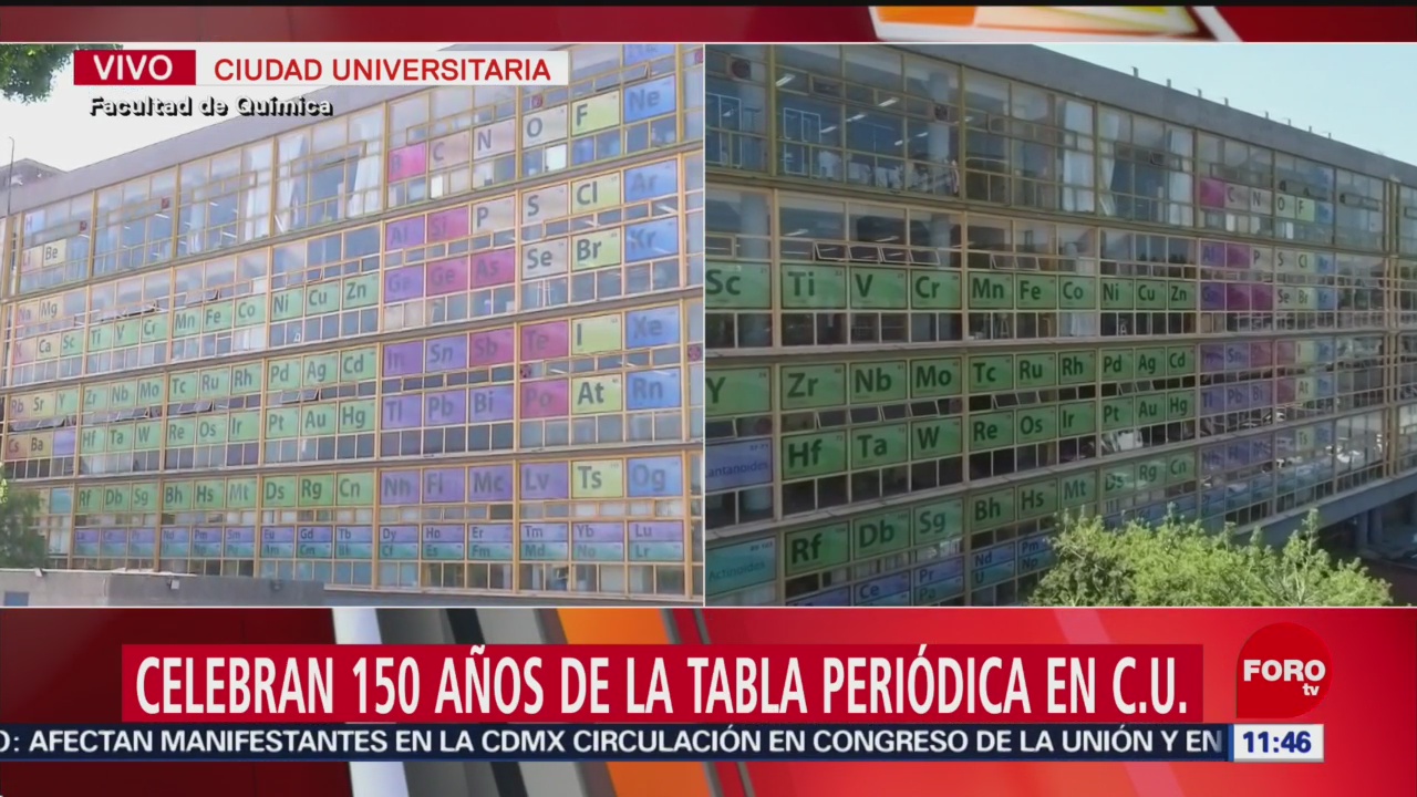 Celebran 150 años de la tabla periódica en la UNAM