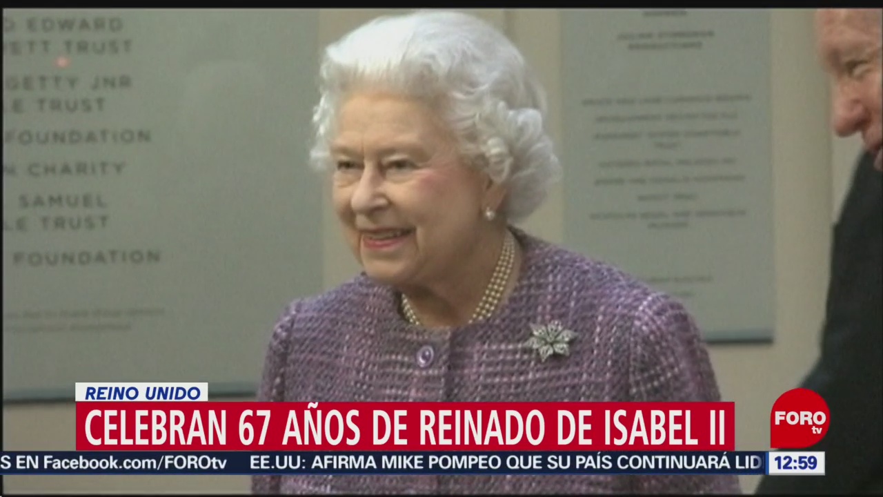 Celebran 67 años del reinado de Isabel II en Reino Unido